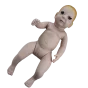 Infant model without umbilical cord