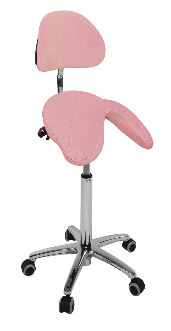 Saddle Stool With Chromium Plated Base Ecopostural Pony S3661 For